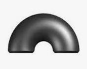 [FIT HA BW LR SCH 80 180 N] CARBON STEEL BUTT-WELD 180° LONG RADIUS ELBOW, 3", SCH 80 (XS), ASTM A234 WPB, ASME B16.9