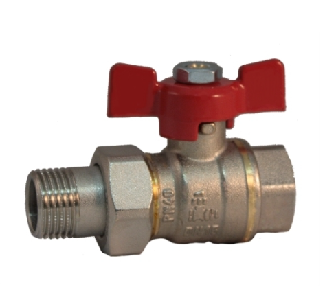 ACCESSORIES FOR PUMPS: BALL VALVE M/F WITH UNION TAIL 1" PN40